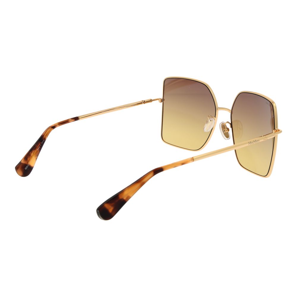 Max Mara Gold Metal Sunglasses - Stylish Women's Eyewear