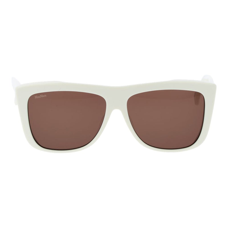 Max Mara White Acetate Sunglasses for Women
