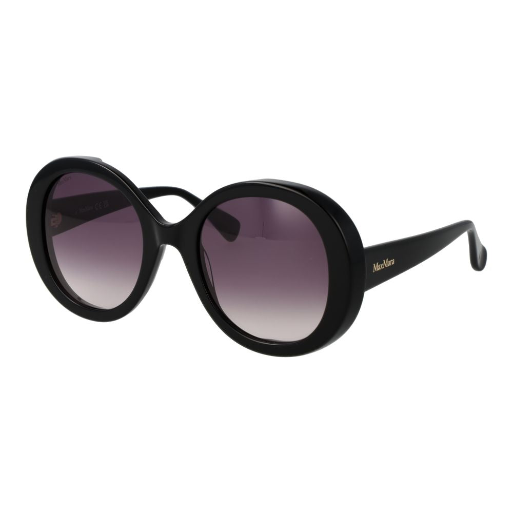 Lunettes de soleil Max Mara en acétate noir