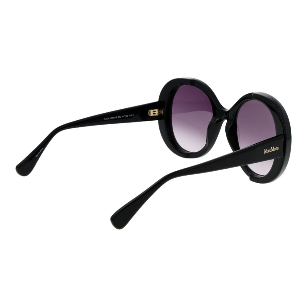 Lunettes de soleil Max Mara en acétate noir