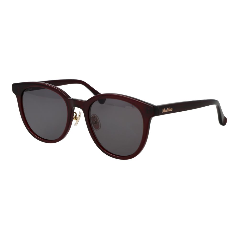 Max Mara Burgundy Acetate Sunglasses for Women