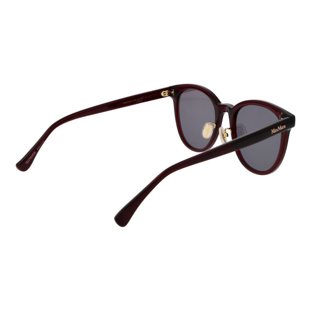 Max Mara Burgundy Acetate Sunglasses for Women