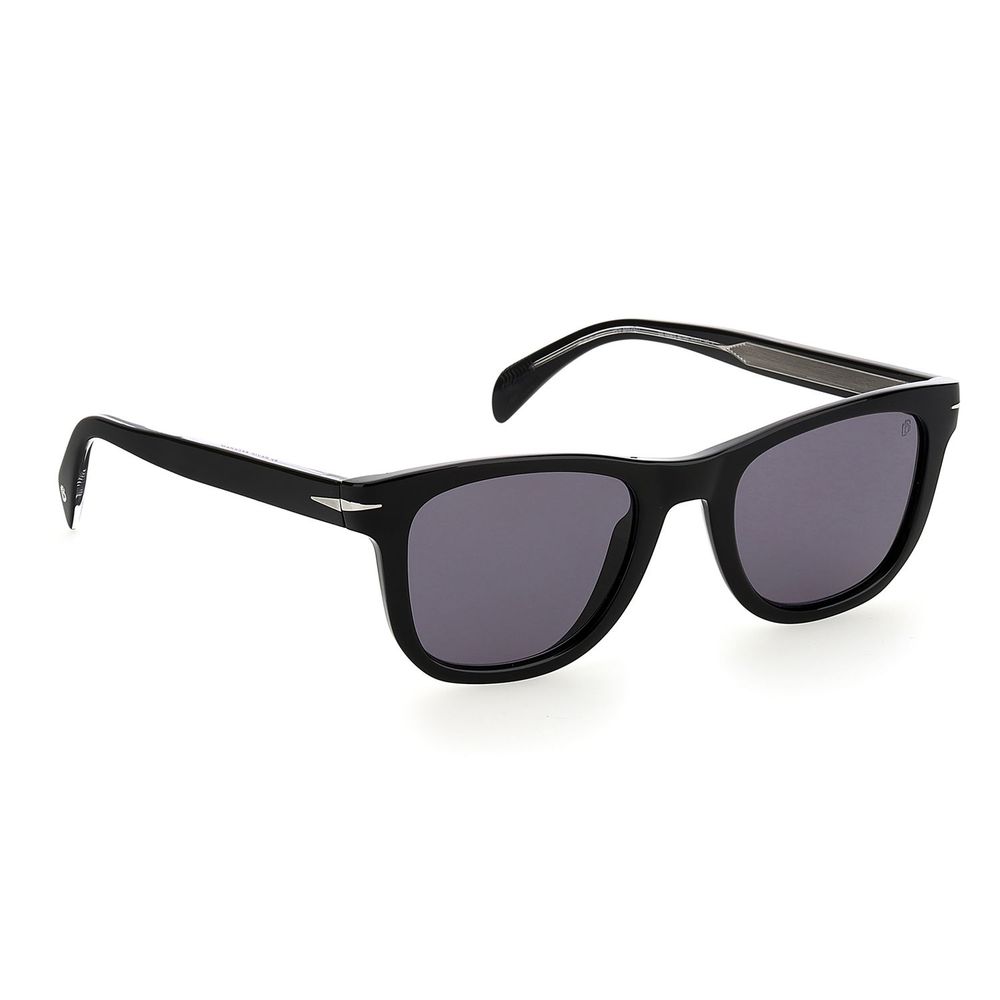 Lunettes de soleil noires en plastique David Beckham