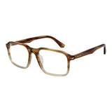 Lunettes en Acétate de Cellulose Marron Police