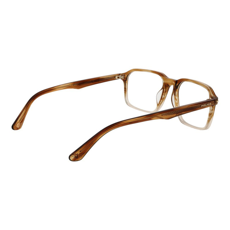 Lunettes en Acétate de Cellulose Marron Police