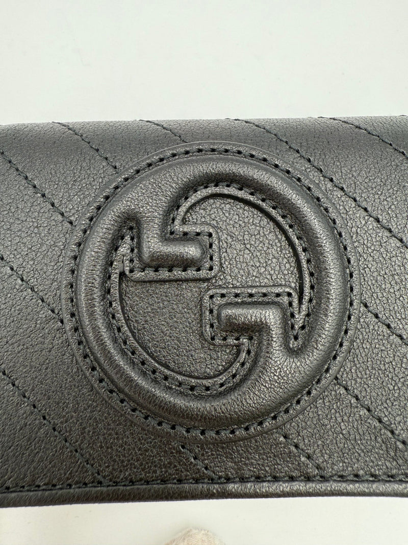 Gucci GG Blondie Black Compact Wallet
