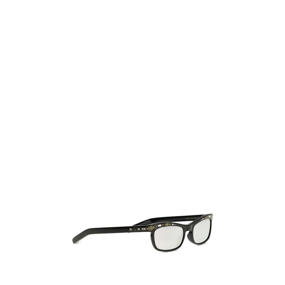 Valentino Garavani Black Acetate Sunglasses - Modern Elegance