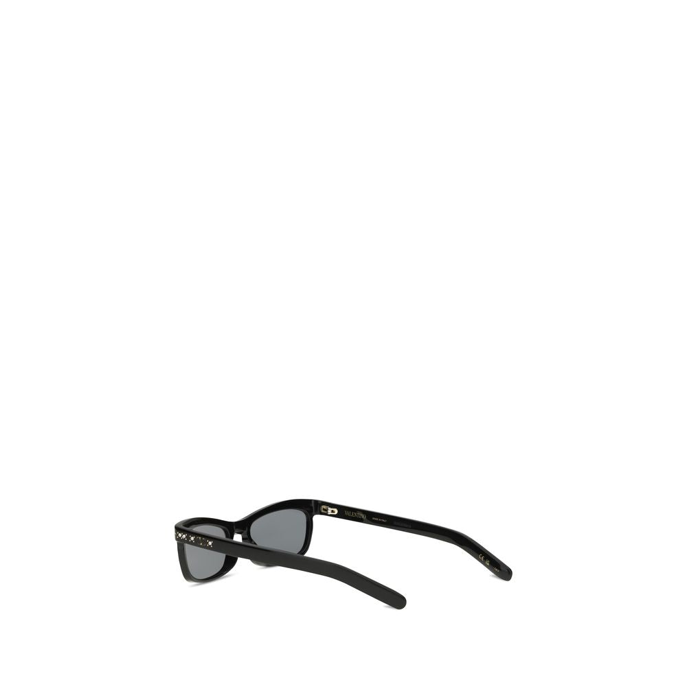 Valentino Garavani Black Acetate Sunglasses - Modern Elegance