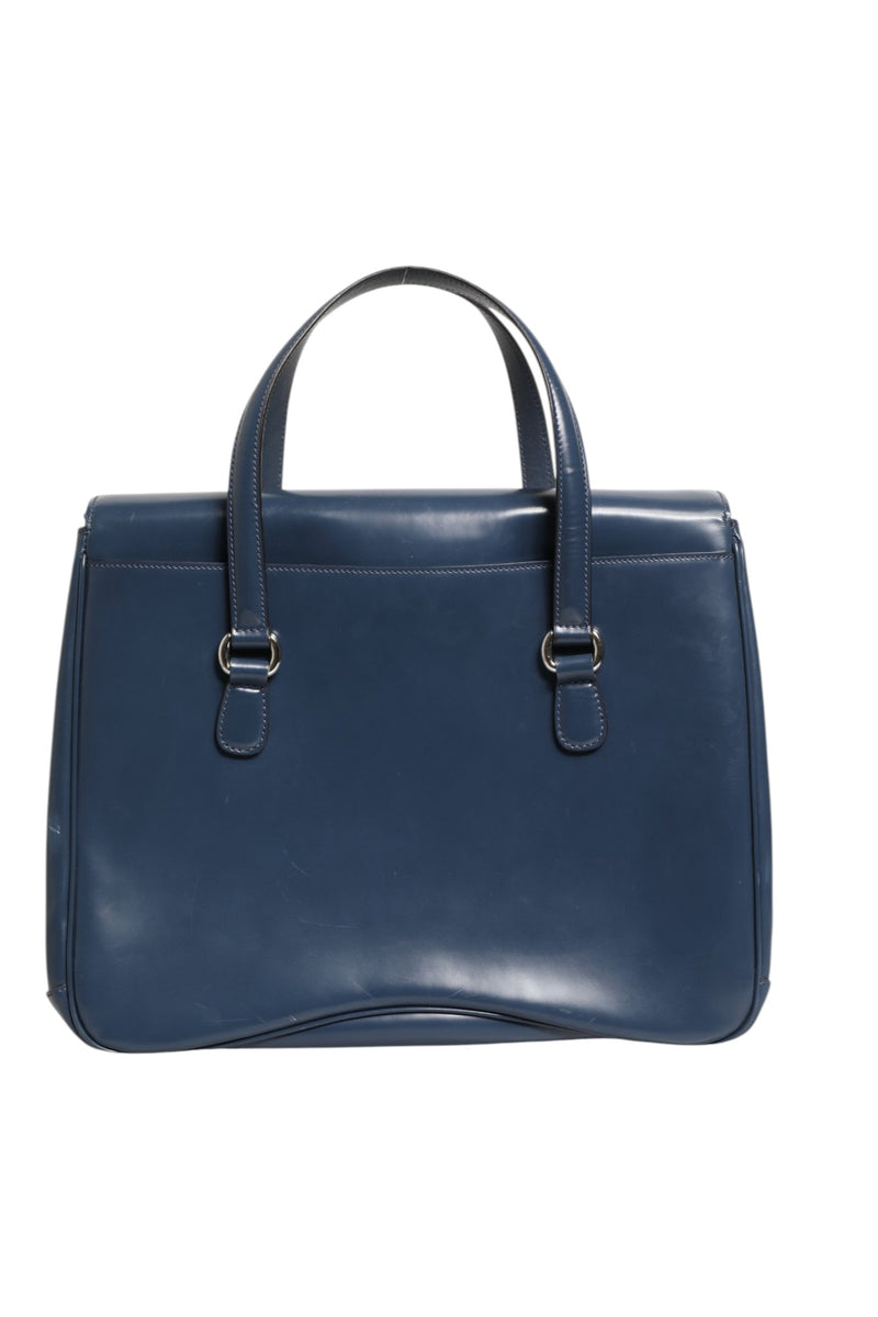 Gucci Blue Smooth Leather Lady Lock Shoulder Bag