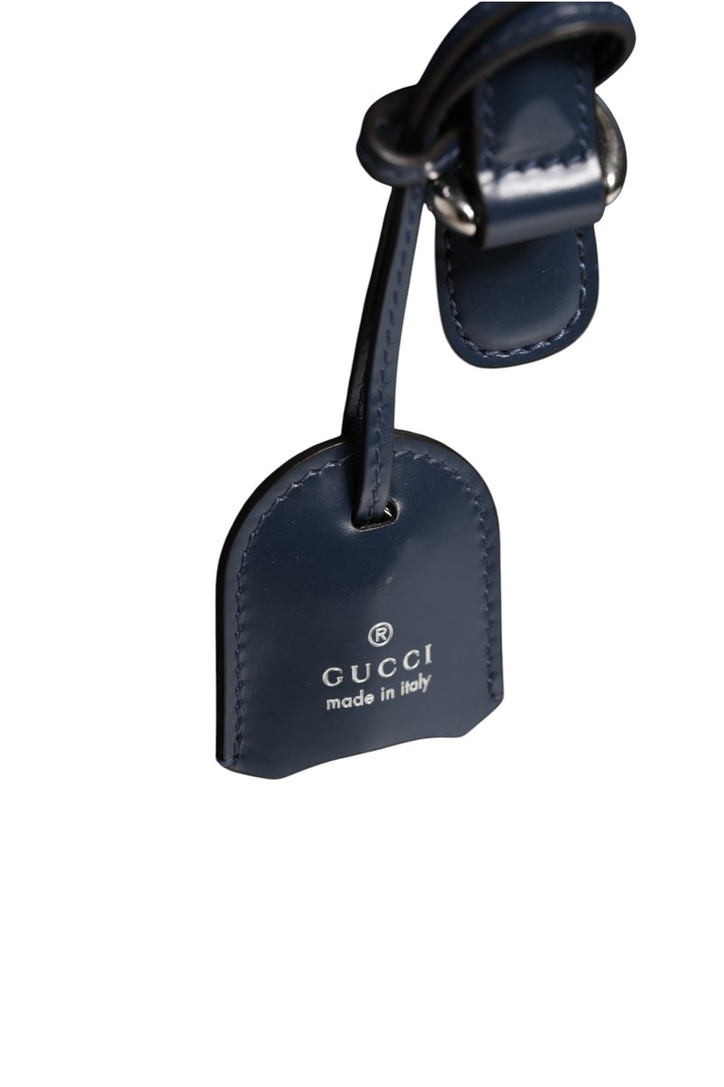 Gucci Blue Smooth Leather Lady Lock Shoulder Bag
