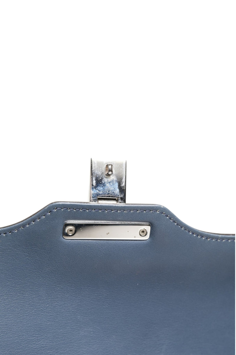 Gucci Blue Smooth Leather Lady Lock Shoulder Bag