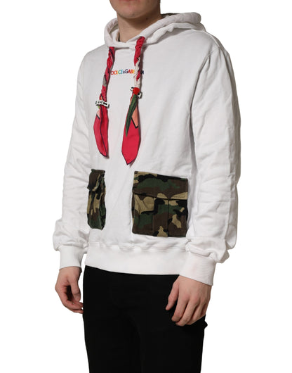 Dolce &amp; Gabbana wit camouflage capuchon sweatshirt