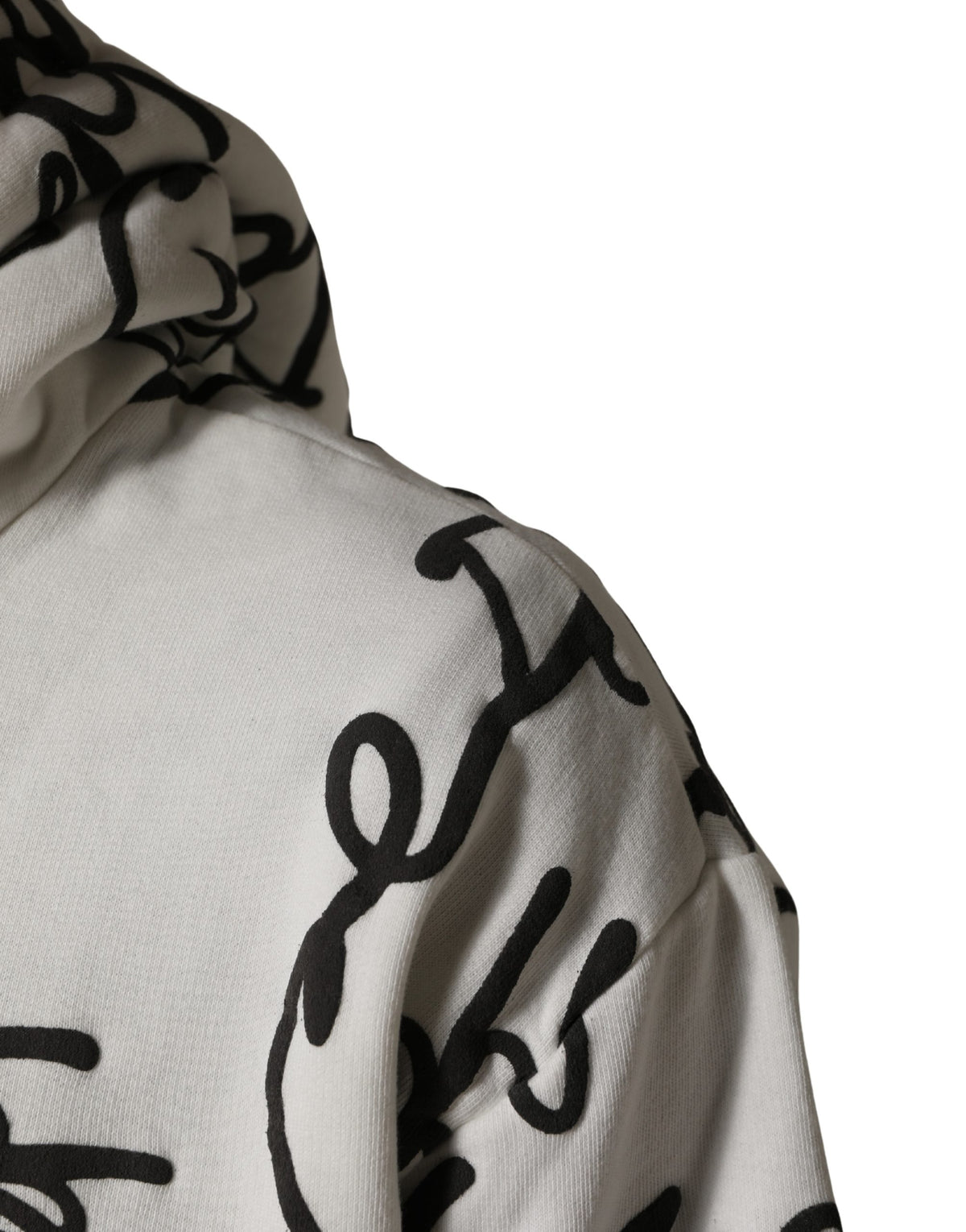 Dolce & Gabbana Sweat-shirt en coton imprimé logo blanc