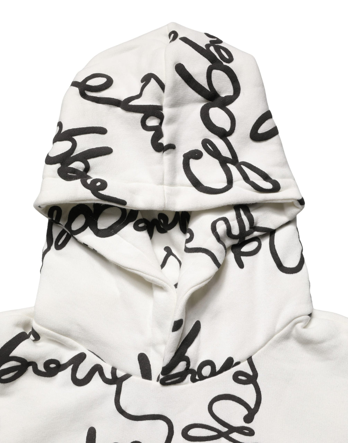 Dolce & Gabbana Sweat-shirt en coton imprimé logo blanc