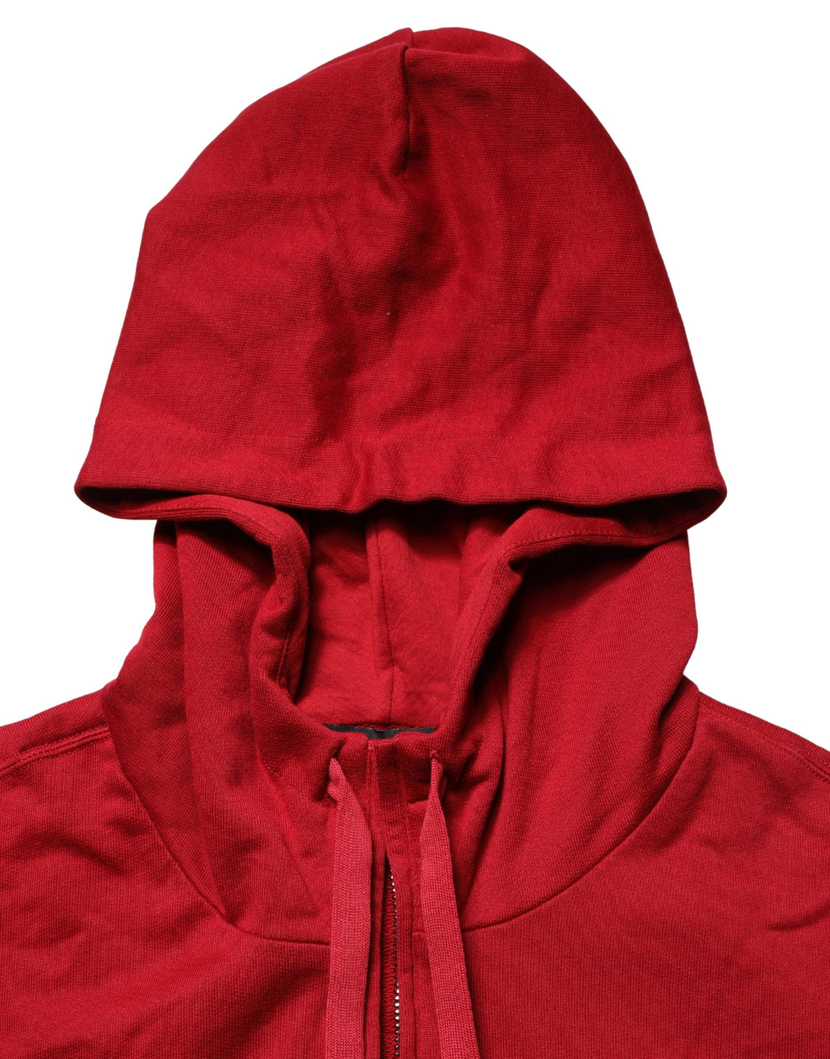 Sweat à capuche zippé Dolce & Gabbana en coton rouge pour homme