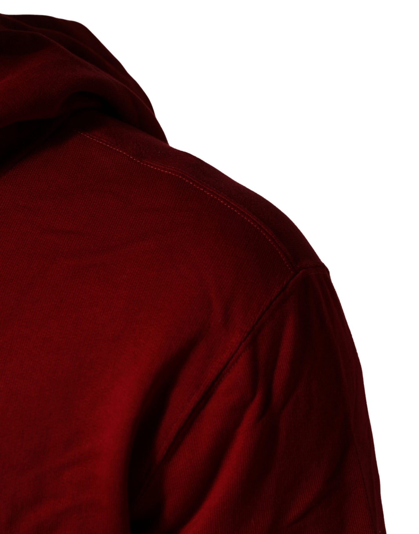 Dolce & Gabbana Rode Katoenen Fleece Hoodie met Volledige Rits voor Heren