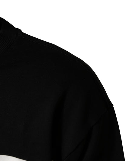 Sweat-shirt Dolce & Gabbana en coton noir à logo Milano