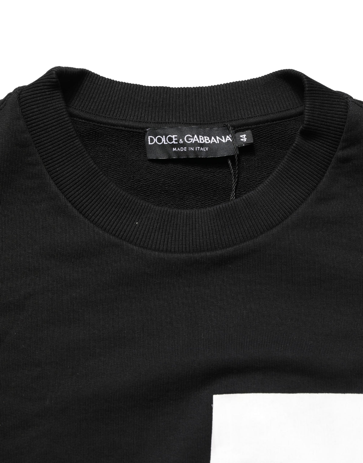 Sweat-shirt Dolce & Gabbana en coton noir à logo Milano