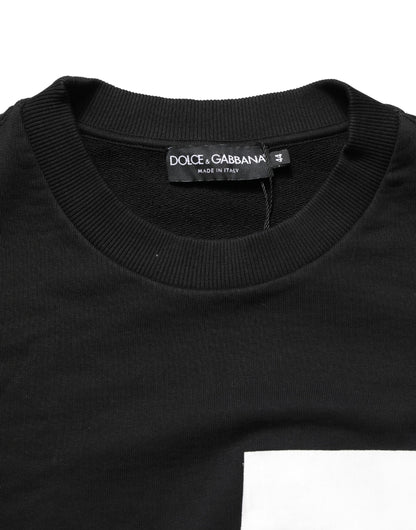 Sweat-shirt Dolce & Gabbana en coton noir à logo Milano