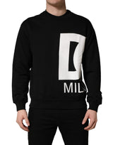 Sweat-shirt Dolce & Gabbana en coton noir à logo Milano