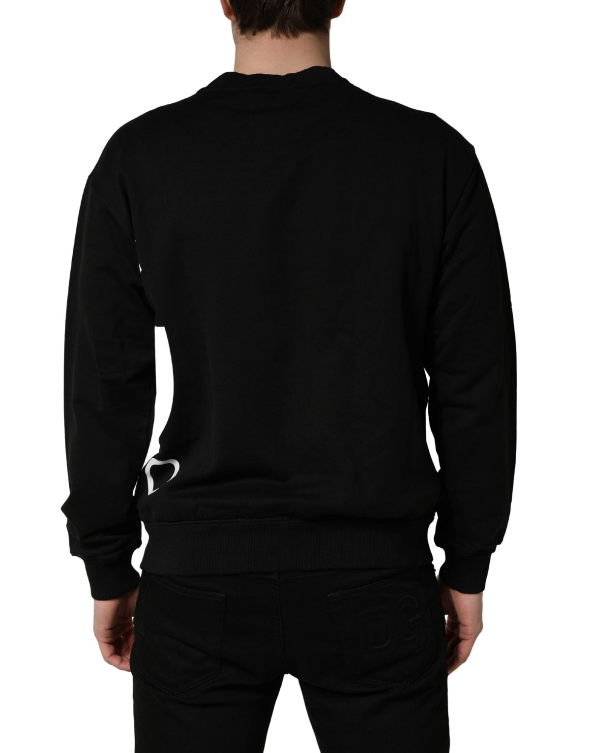 Sweat-shirt Dolce & Gabbana en coton noir à logo Milano
