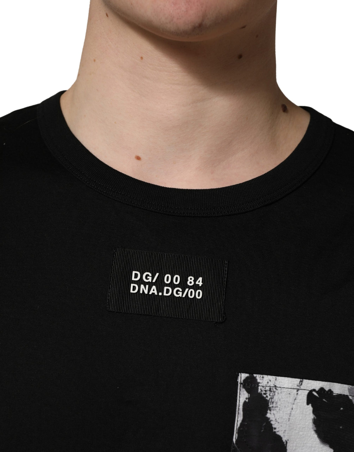 T-shirt surdimensionné à poche camouflage noir Dolce & Gabbana