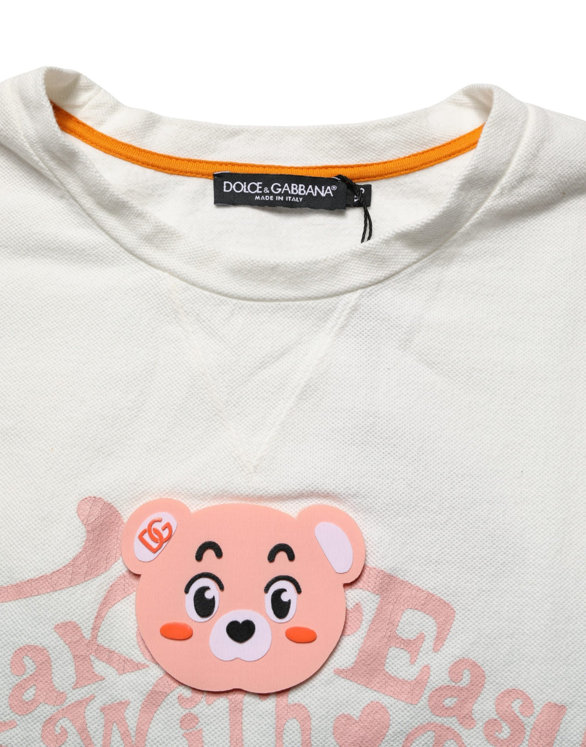 T-shirt à col rond en coton imprimé graphique tie-dye vert Dolce & Gabbana