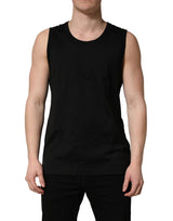 Débardeur Dolce & Gabbana noir en coton sans manches pour homme