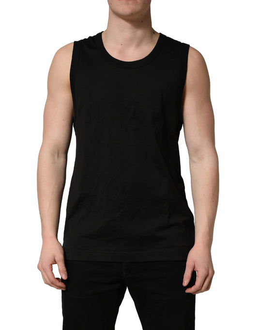 Dolce & Gabbana Zwart Katoenen Mouwloos Heren Tanktop T-shirt
