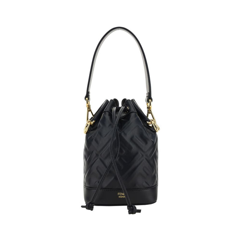 Fendi Black Mon Tresor Bucket Bag