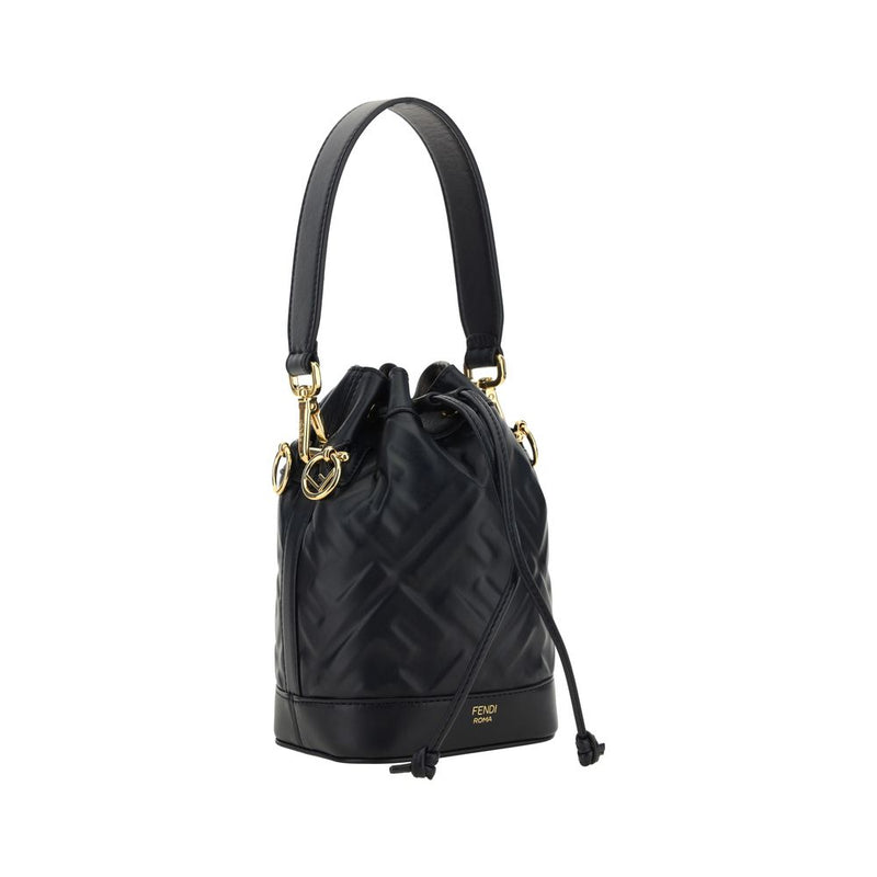 Fendi Black Mon Tresor Bucket Bag
