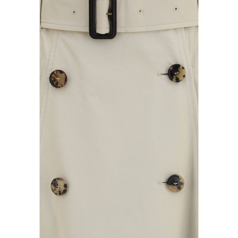 Burberry Beige Cotton Midi Trench Skirt