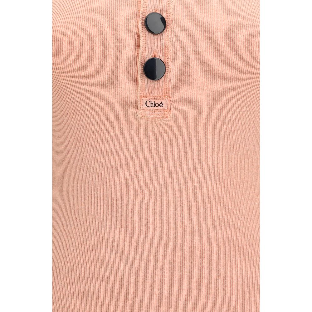 T-shirt sans manches Chloé en coton multicolore