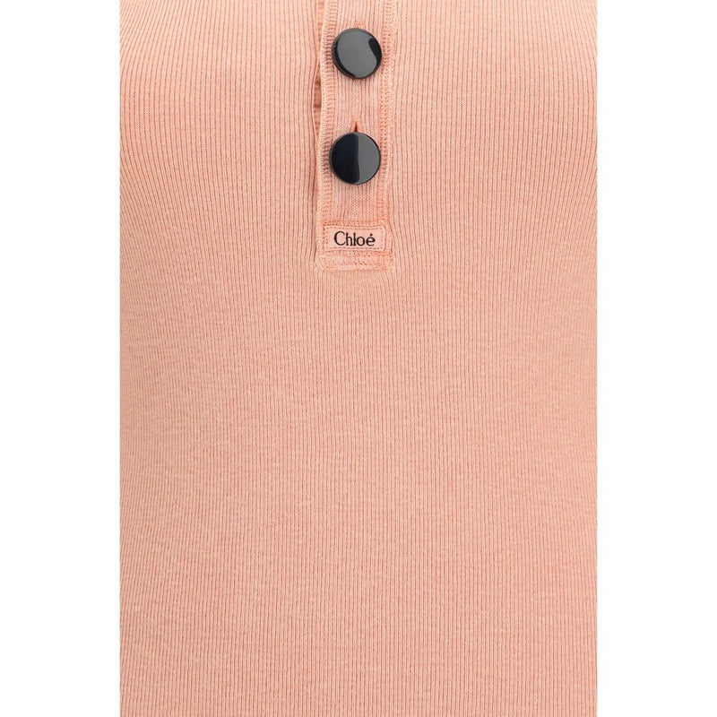 T-shirt sans manches Chloé en coton multicolore