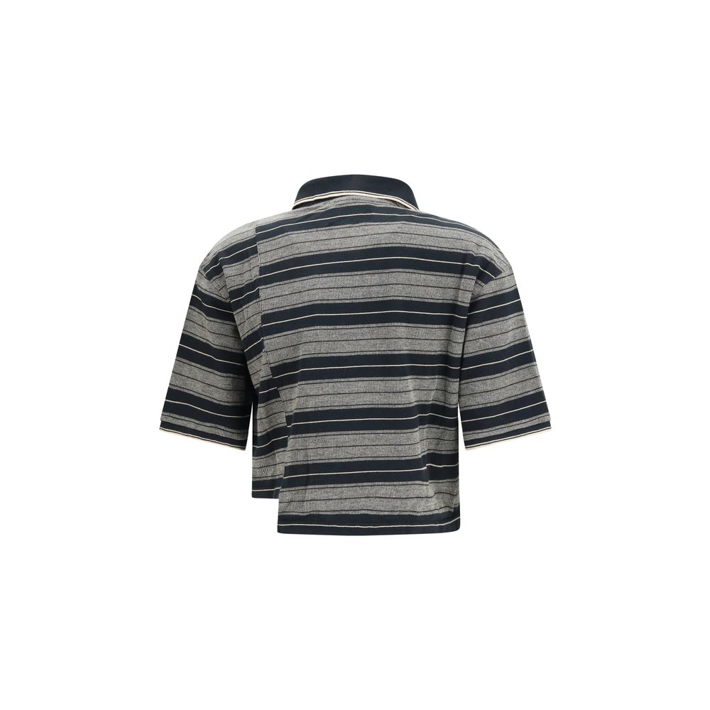Polo en coton noir Marant Etoile