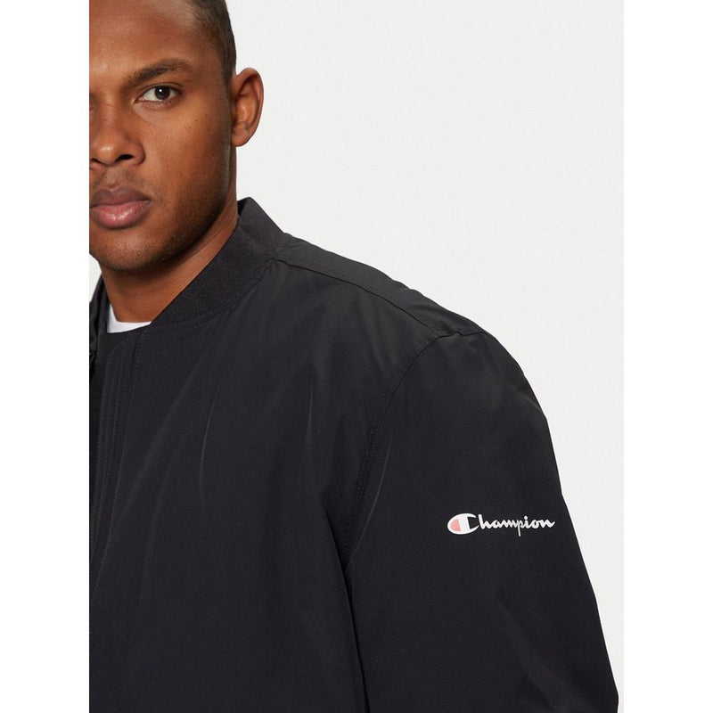 Champion Black Polyamide Bomber Jacket for Men