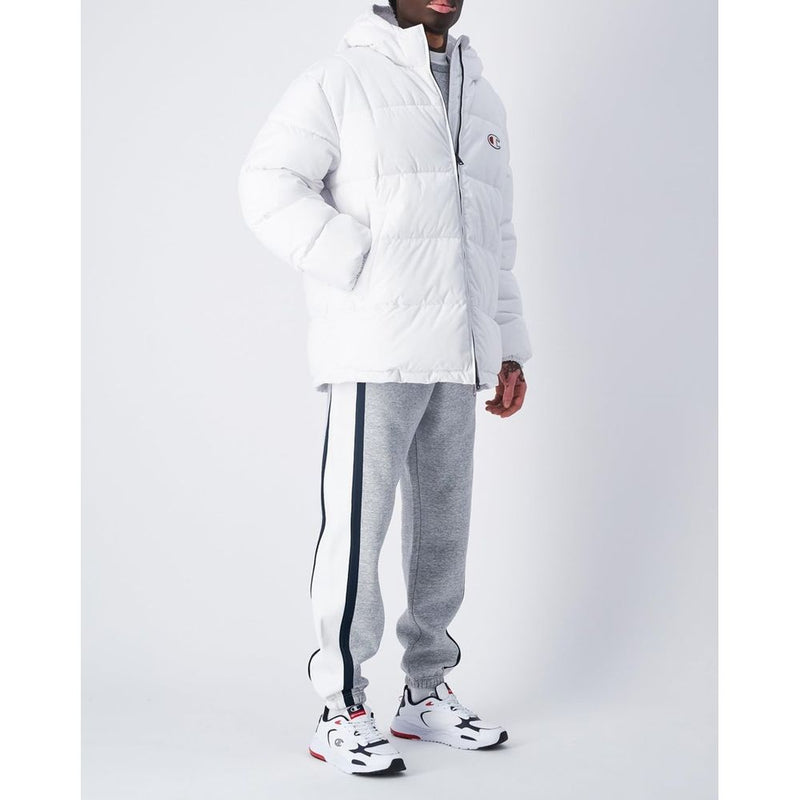 Champion White Polyester Jacket - Trendy and Stylish