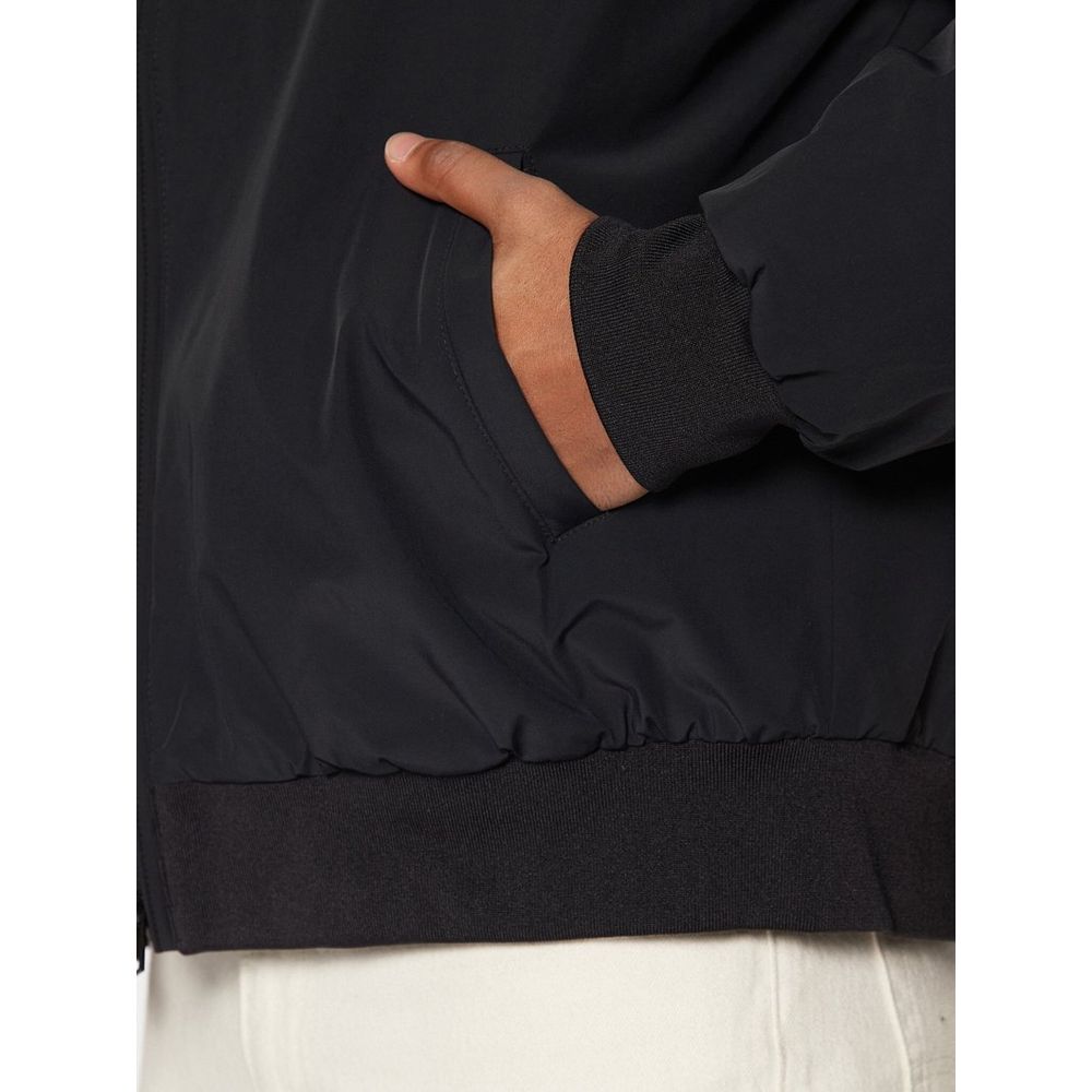 Champion Black Polyamide Bomber Jacket for Men