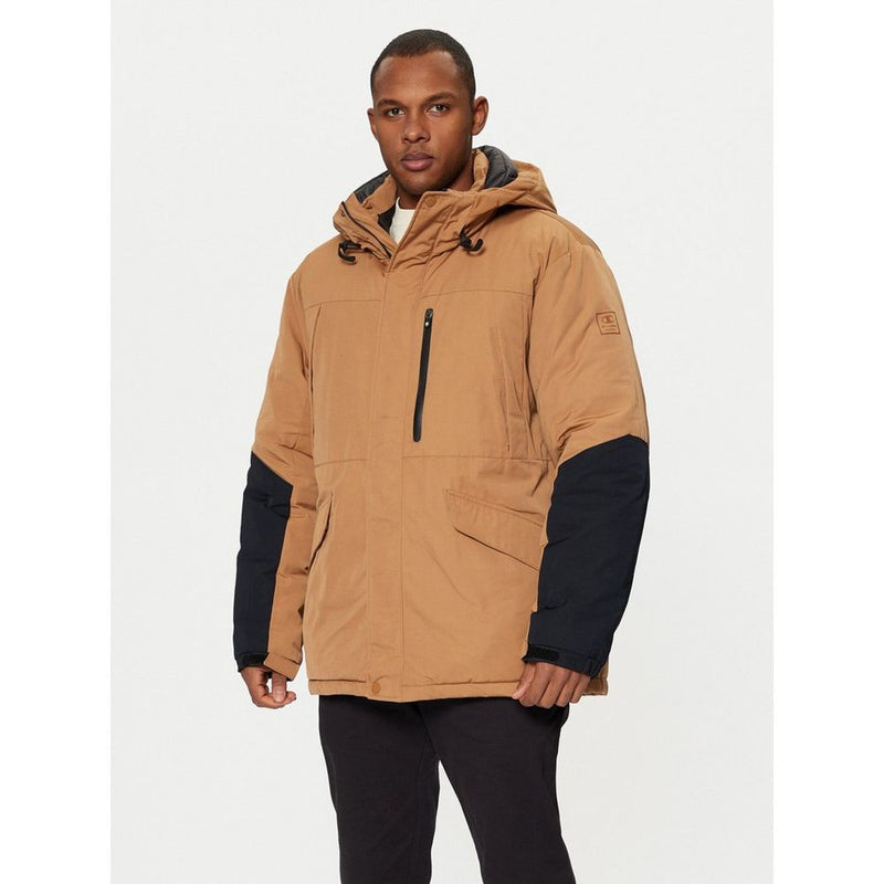 Champion Brown Polyester Parka for Men