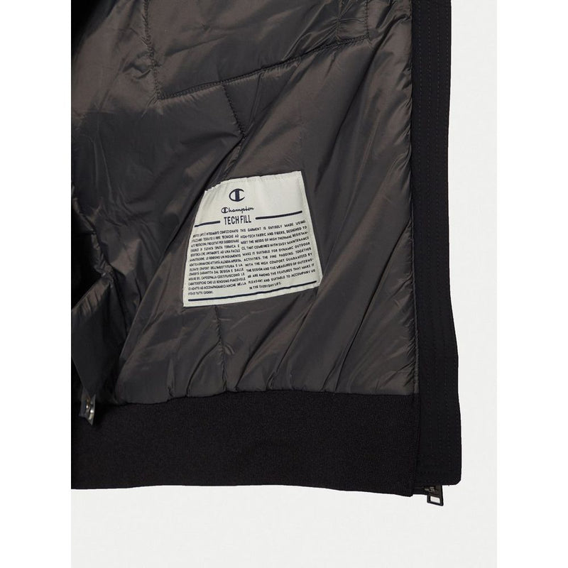 Champion Black Polyamide Bomber Jacket for Men
