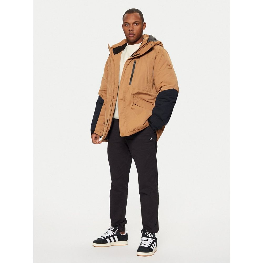 Champion Brown Polyester Parka for Men