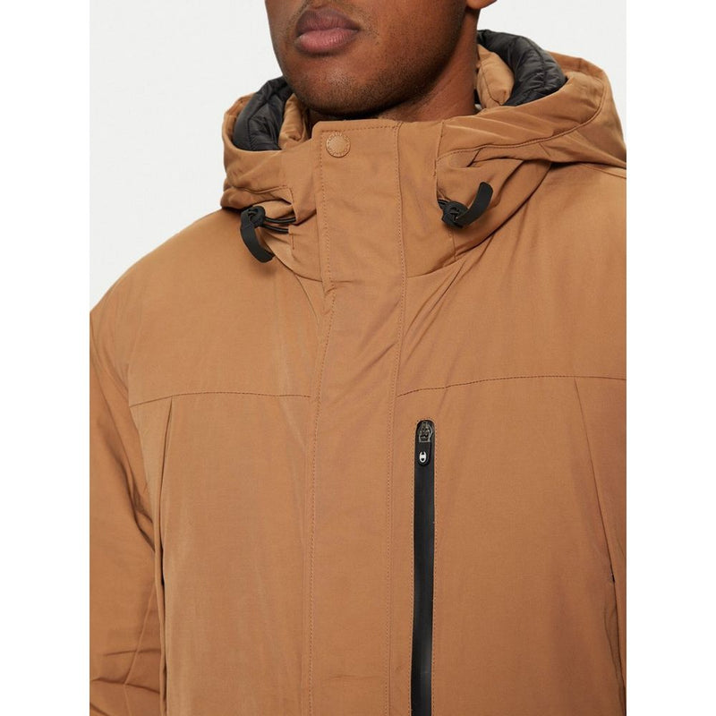 Champion Brown Polyester Parka for Men