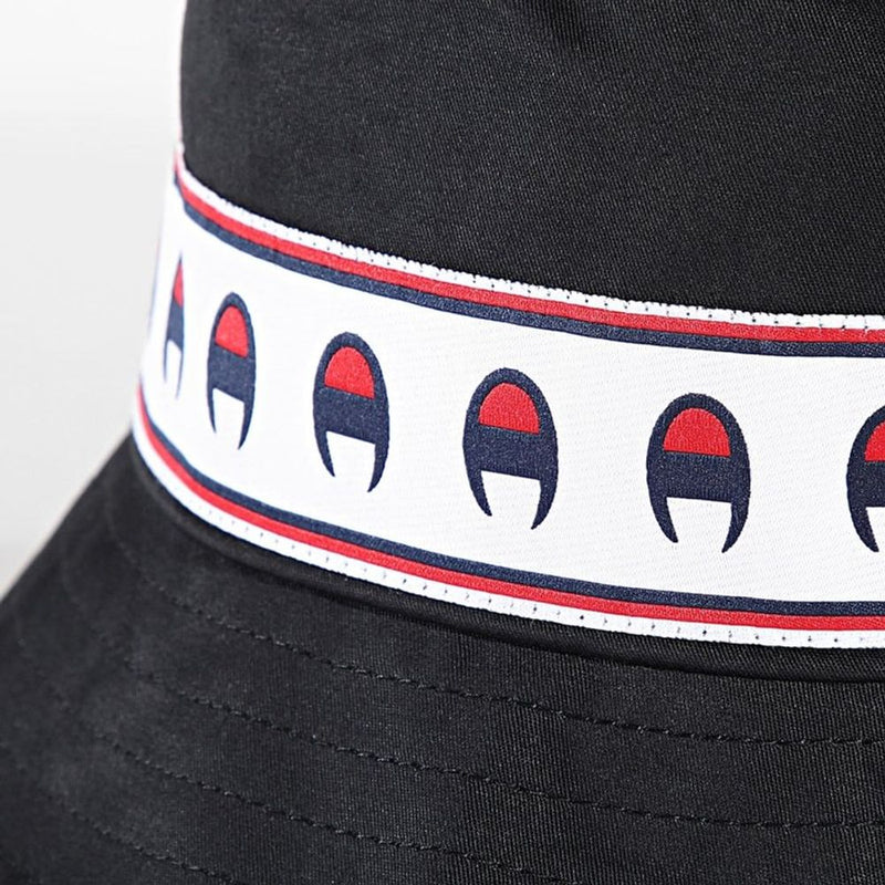 Champion Black Cotton Bucket Hat - Stylish and Versatile