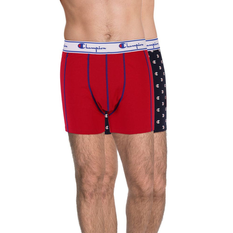 Champion Blue Cotton Boxers - Comfortable 2-Pack