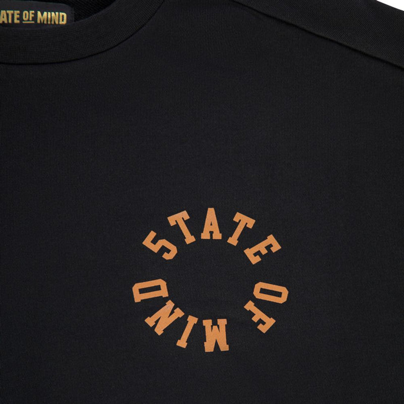 5TATE OF MIND Black Cotton Sweatshirt for Men - Stylish Comfort