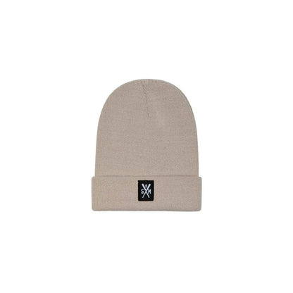 5TATE OF MIND Beige Polyacrylic Beanie - Chic Sand-Colored Hat