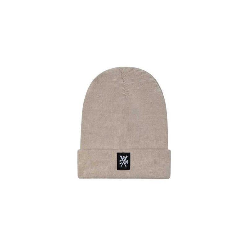 5TATE OF MIND Beige Polyacrylic Beanie - Unisex Accessory