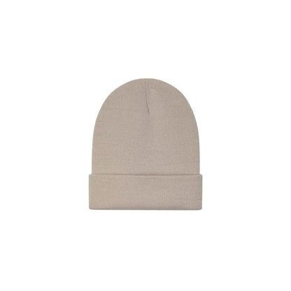 5TATE OF MIND Beige Polyacrylic Beanie - Chic Sand-Colored Hat