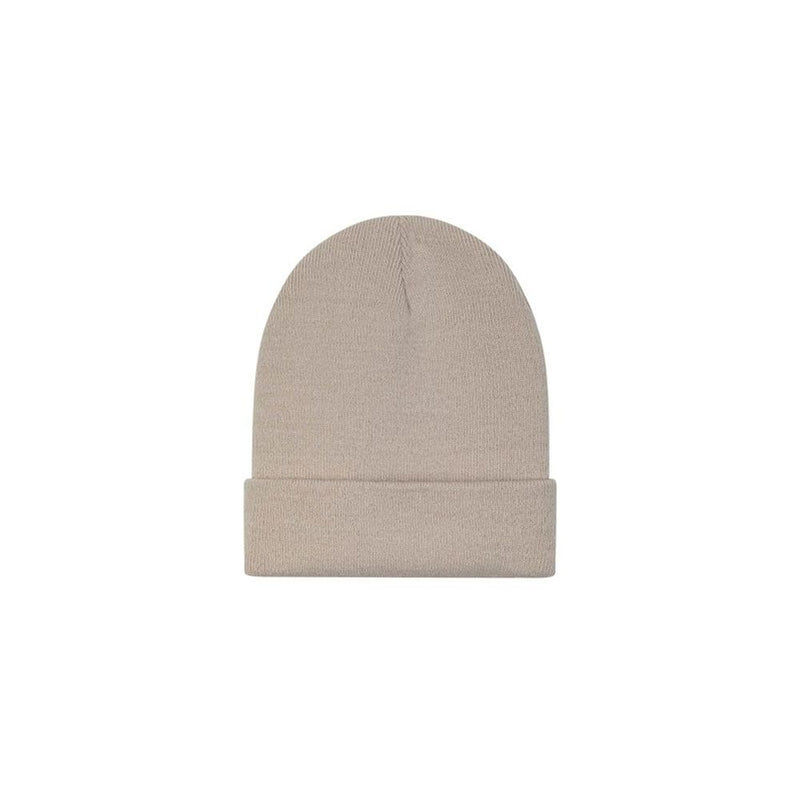 5TATE OF MIND Beige Polyacrylic Beanie - Unisex Accessory