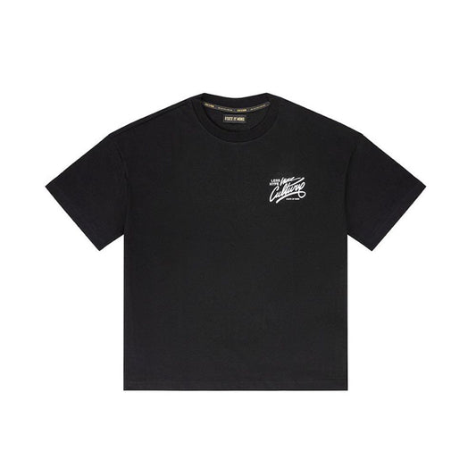 5TATE OF MIND Black Cotton T-Shirt - Essential for Every Man